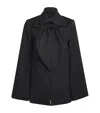 Alice And Olivia Philippa Cape Jacket In Black