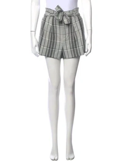 Pre-owned Alice And Olivia Plaid Print Mini Shorts In Multi