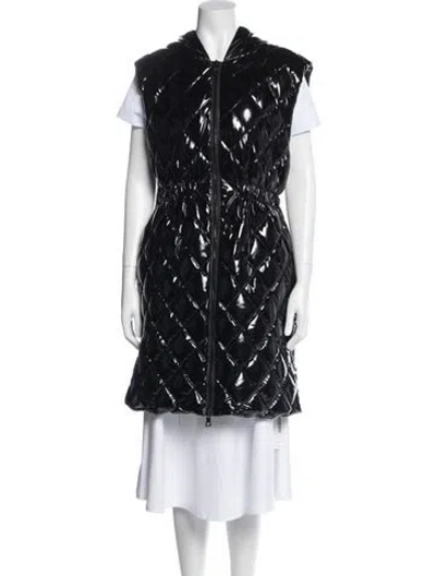 Pre-owned Alice And Olivia Plaid Print Trench Coat In Black