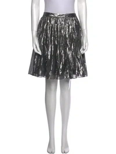 Pre-owned Alice And Olivia Pleated Accents Knee-length Skirt