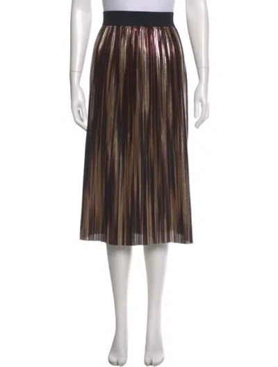 Pre-owned Alice And Olivia Pleated Accents Knee-length Skirt W/ Tags