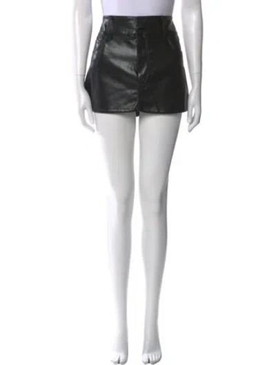 Pre-owned Alice And Olivia Pleated Accents Mini Skirt In Black