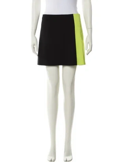 Pre-owned Alice And Olivia Pleated Accents Mini Skirt In Neutral