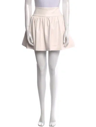 Pre-owned Alice And Olivia Pleated Accents Mini Skirt In Pink