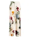 Alice And Olivia Blaire Provence Floral Pleated Pants In Multi