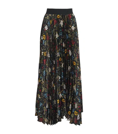 ALICE AND OLIVIA PLEATED KATZ MAXI SKIRT