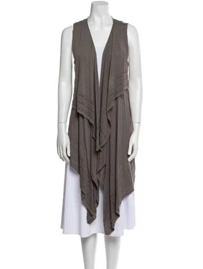 Pre-owned Alice And Olivia Plunge Neckline Sweater In Neutral