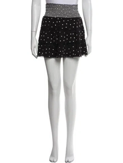Pre-owned Alice And Olivia Polka Dot Print Mini Skirt