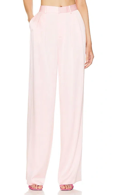 Alice And Olivia Pompey High Waist Pant In Pink