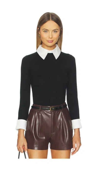 ALICE AND OLIVIA PORLA COLLARED SWEATER