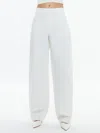 Alice And Olivia Porter Low Rise Balloon Trouser In Off White