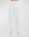 Alice And Olivia Porter Low Rise Balloon Trouser In Off White
