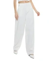 Alice And Olivia Porter Low Rise Balloon Trouser In Off White