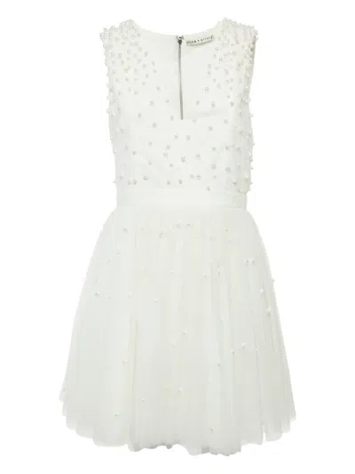 Pre-owned Alice And Olivia  Pearl-embellished Dress
