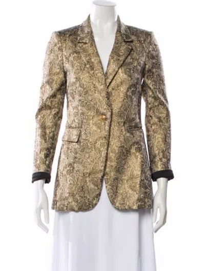 Pre-owned Alice And Olivia Printed Blazer