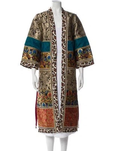 Pre-owned Alice And Olivia Printed Coat In Multi