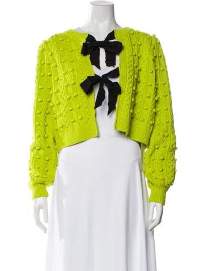 Pre-owned Alice And Olivia Printed Crew Neck Sweater W/ Tags In Gray