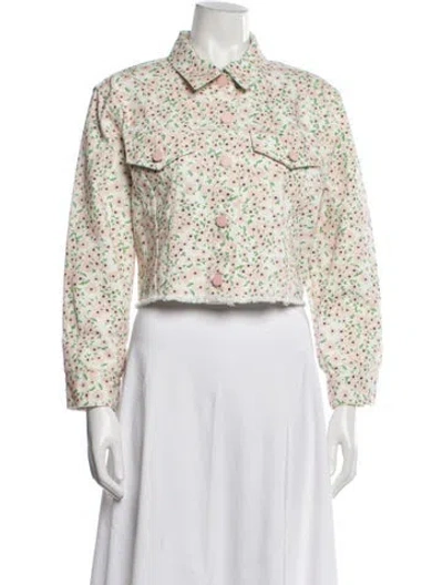 Pre-owned Alice And Olivia Printed Evening Jacket In Multi