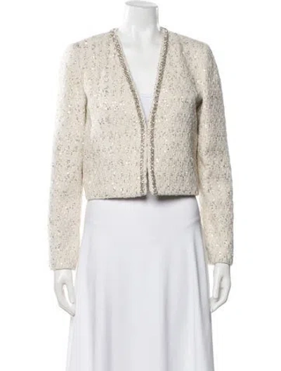 Pre-owned Alice And Olivia Printed Evening Jacket W/ Tags In Neutral