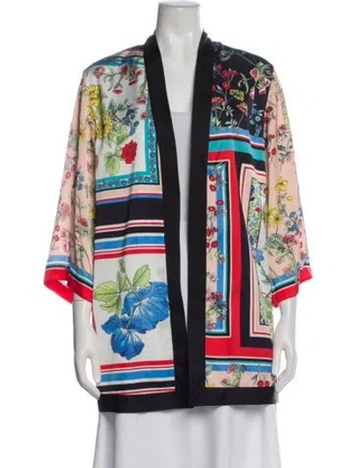 Pre-owned Alice And Olivia Printed Jacket In Multi
