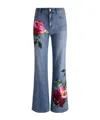 Alice And Olivia Chic Full Length Jean In Blue