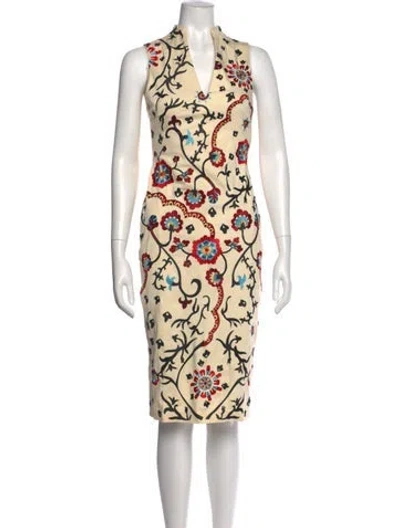 Pre-owned Alice And Olivia Printed Knee-length Dress