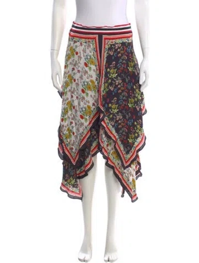 Pre-owned Alice And Olivia Printed Knee-length Skirt In Multi
