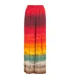 Alice And Olivia Printed Larissa Trousers In Multi