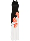 ALICE AND OLIVIA PRINTED LONG DRESS