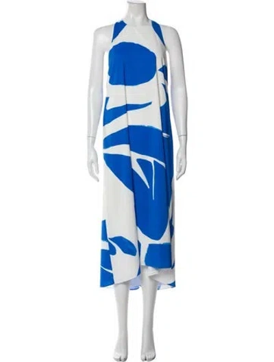 Pre-owned Alice And Olivia Printed Long Dress In Multi