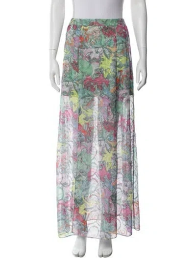 Pre-owned Alice And Olivia Printed Long Skirt In Multi