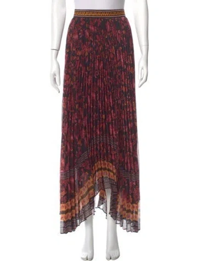 Pre-owned Alice And Olivia Printed Long Skirt In Multi