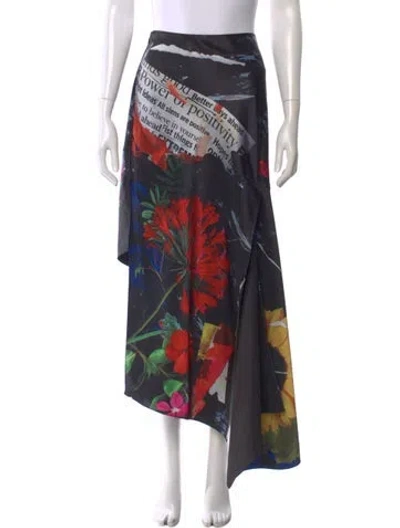 Pre-owned Alice And Olivia Printed Long Skirt In Multi