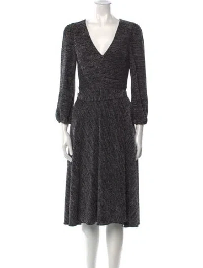 Pre-owned Alice And Olivia Printed Midi Length Dress In Multi