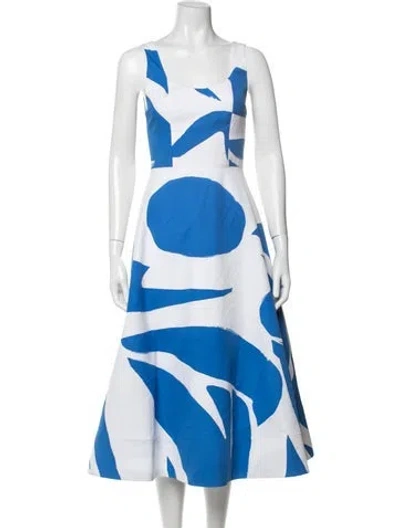 Pre-owned Alice And Olivia Printed Midi Length Dress In Multi
