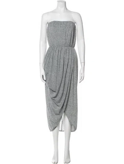 Pre-owned Alice And Olivia Printed Midi Length Dress W/ Tags In Gray