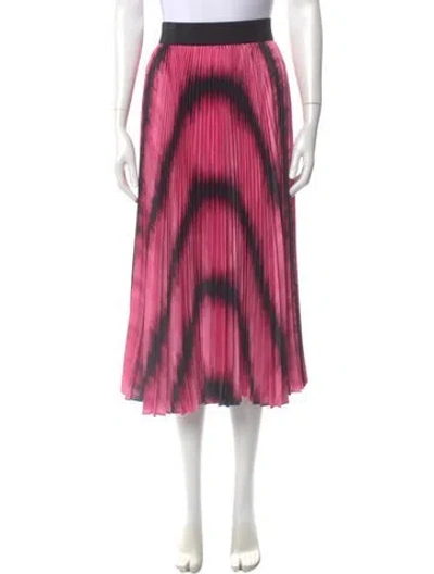 Pre-owned Alice And Olivia Printed Midi Length Skirt In Pink