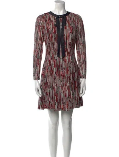 Pre-owned Alice And Olivia Printed Mini Dress