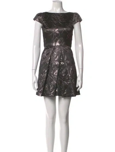 Pre-owned Alice And Olivia Printed Mini Dress