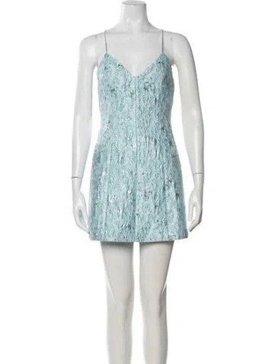 Pre-owned Alice And Olivia Printed Mini Dress