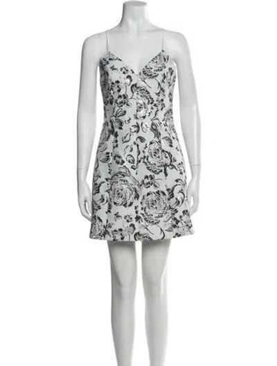 Pre-owned Alice And Olivia Printed Mini Dress In Multi
