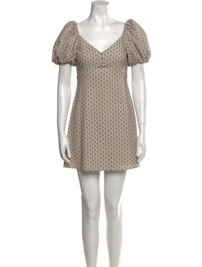 Pre-owned Alice And Olivia Printed Mini Dress W/ Tags
