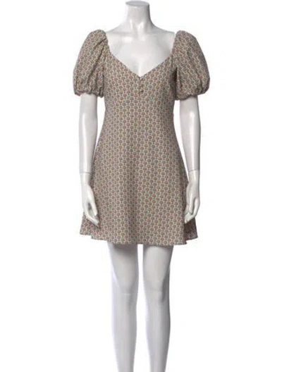 Pre-owned Alice And Olivia Printed Mini Dress W/ Tags In Multi