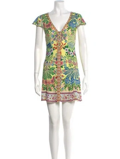 Pre-owned Alice And Olivia Printed Mini Dress W/ Tags In Multi