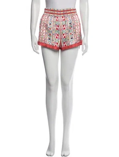 Pre-owned Alice And Olivia Printed Mini Shorts In Multi
