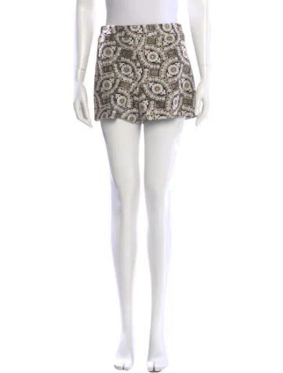 Pre-owned Alice And Olivia Printed Mini Shorts In Multi