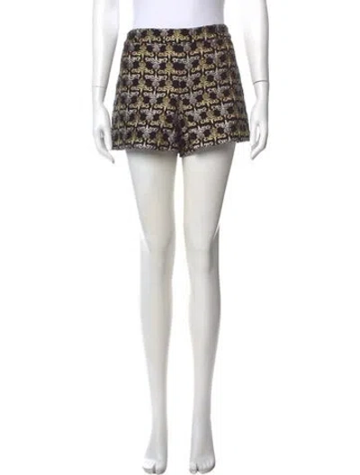 Pre-owned Alice And Olivia Printed Mini Shorts In Multi