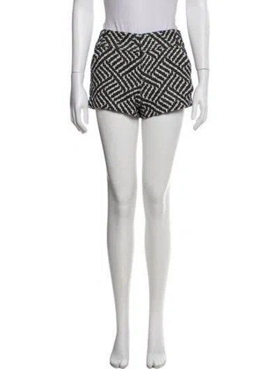 Pre-owned Alice And Olivia Printed Mini Shorts In Neutral