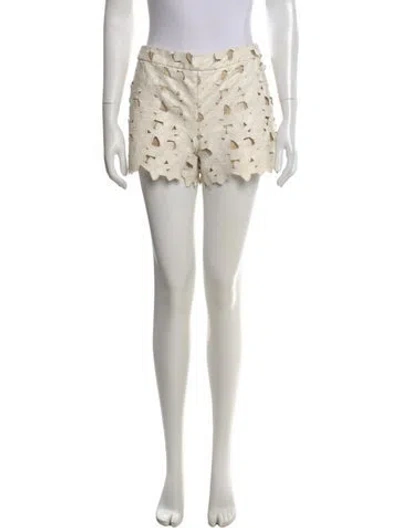 Pre-owned Alice And Olivia Printed Mini Shorts In Neutral