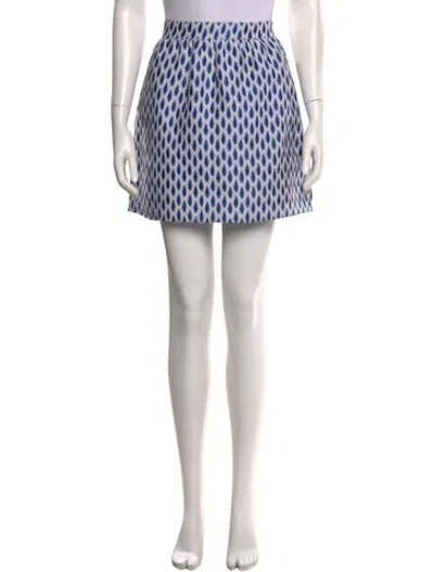 Pre-owned Alice And Olivia Printed Mini Skirt In Multi